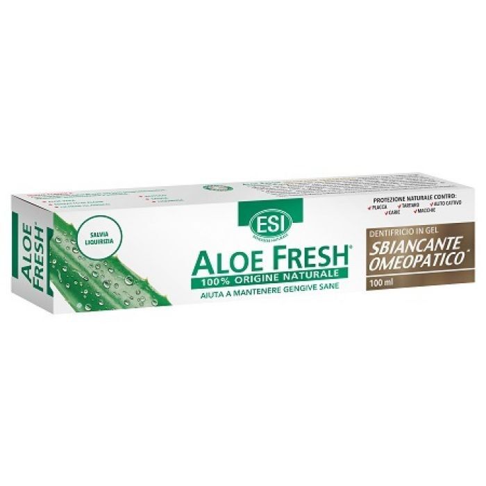 ESI aloe fresh dentifricio sbiancante omeopatico 100ml