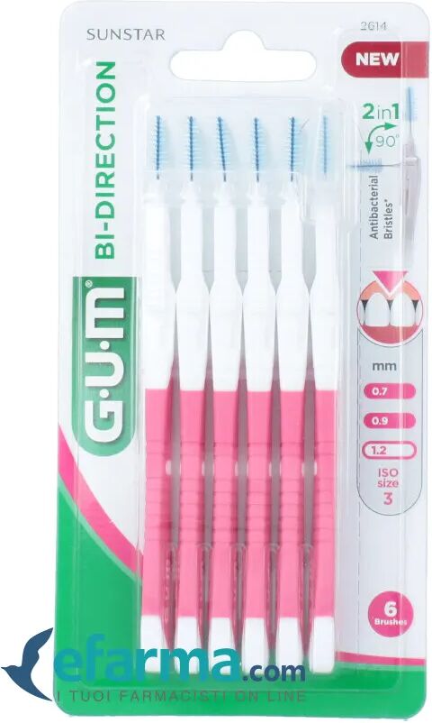 Gum Bidirection Scovolino Fine 6 Pezzi