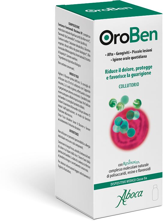 Aboca Oroben Collutorio per Afte e Gengiviti 150 ml