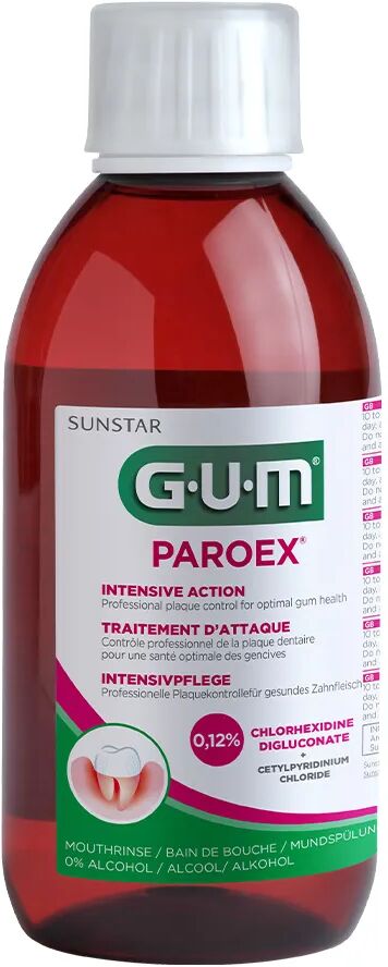 Gum Paroex Collutorio 0.12% Clorexidina per Gengiviti Parodontiti 300 ml