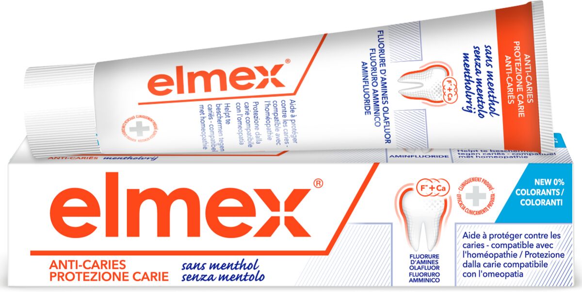 Elmex Senza Mentolo Dentifricio Anti-placca 75 ml