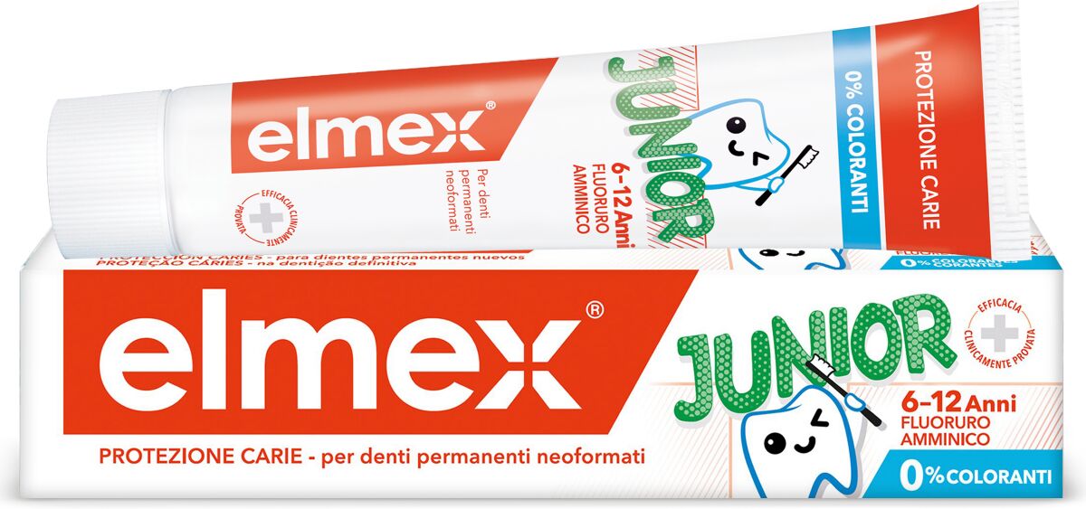 Elmex Junior Dentifricio Bambini 6-12 anni Protezione Carie 75 ml