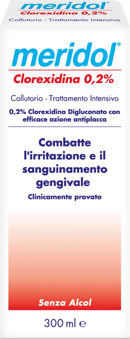 Meridol Collutorio Trattamento Gengive Infiammate Clorexidina 0,2% 300 ml