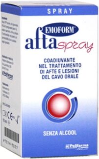 Polifarma Linea Igiene Dentale Emoform Aftaspray Trattamento Lenitivo Afte 15 Ml