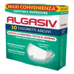 COMBE ITALIA Srl ALGASIV Adesivi per Protesi Superiore 30 Pezzi