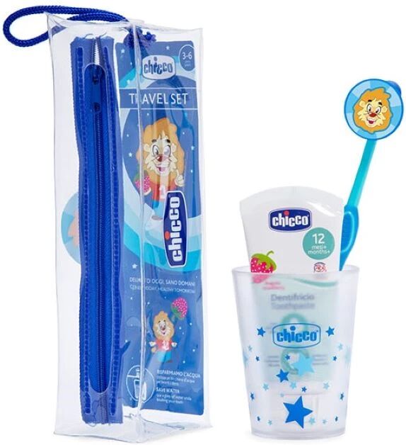 Chicco Conjunto Higiene Oral Azul 3-6 anos