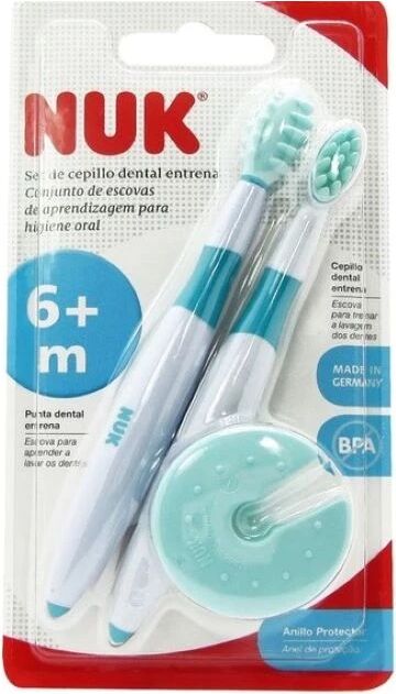 NUK Conjunto de Aprendizagem para Higiene Oral +6m