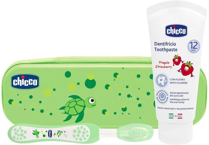 Chicco Conjunto de Higiene Oral Verde +12m