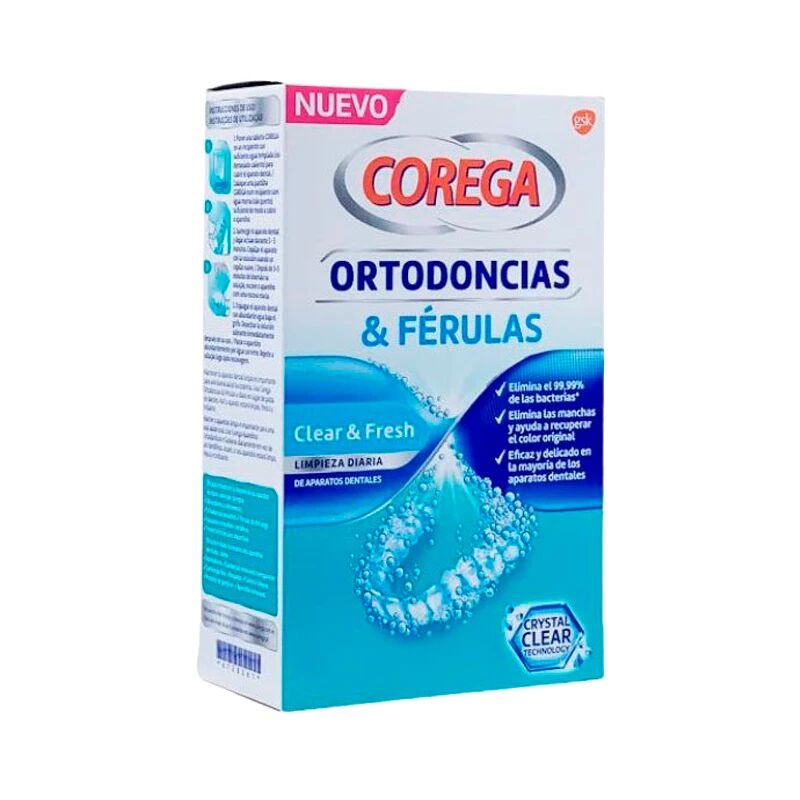 Corega Ortodôntica & Goteiras 36 Pastilhas de Limpeza