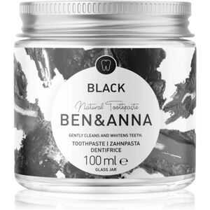 BEN&ANNA Natural Toothpaste Black toothpaste in a glass container with activated charcoal 100 ml