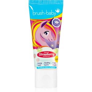 Brush Baby Natural Strawberry toothpaste for children with strawberry flavour from 3 years old 50 ml