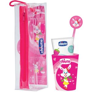 Chicco Travel Set dental care set Pink 3 y+ 1 pc