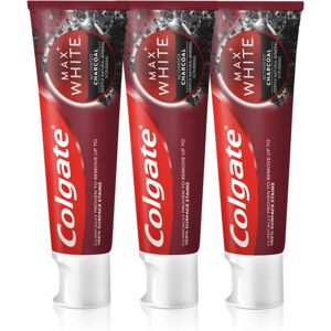 Colgate Max White Charcoal whitening toothpaste 3 x 75 ml