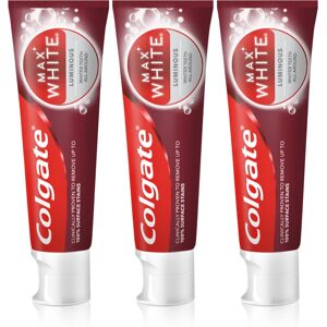 Colgate Max White Luminous toothpaste for pearly white teeth 3 x 75 ml