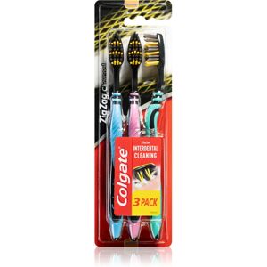 Colgate Zig Zag Charcoal medium toothbrushes 3 pc