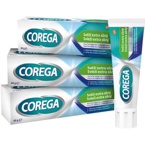 Corega Fresh Extra Strong denture adhesive 3x40 g