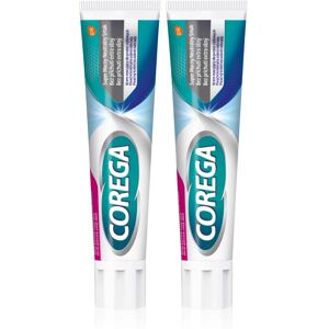 Corega Extra Strong No Flavour denture adhesive 2x70 g