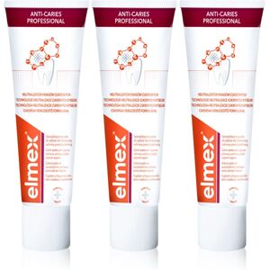 Elmex Anti-Caries Professional anti-decay toothpaste 3 x 75 ml