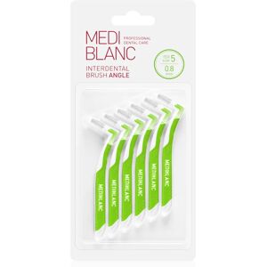 MEDIBLANC Interdental Pick-brush Angle interdental brush 6 pcs 0,8 mm Green 6 pc