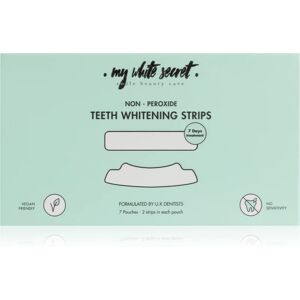 My White Secret Non - Peroxide Teeth Whitenings Strips whitening strips for teeth 7 pc