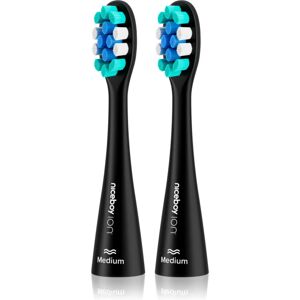 Niceboy ION Hard toothbrush replacement heads Black 2 pc