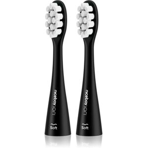 Niceboy ION Soft toothbrush replacement heads Black 2 pc