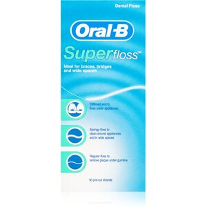 Oral B Super Floss dental floss for braces and implants 50 pc