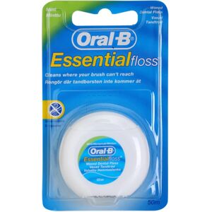 Oral B Essential Floss waxed dental floss with mint flavor 50 m