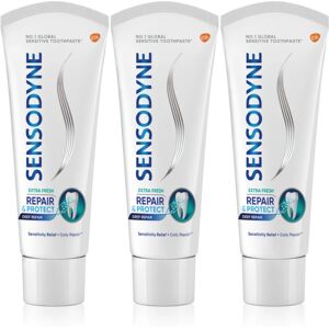 Sensodyne Repair & Protect Extra Fresh toothpaste for protection of teeth and gums 3 x 75 ml