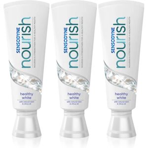 Sensodyne Nourish Healthy White bioactive toothpaste with fluoride 3x75 ml