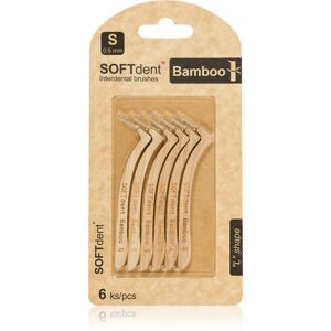 SOFTdent Bamboo Interdental Brushes interdental brushes from bamboo 0,5 mm 6 pc