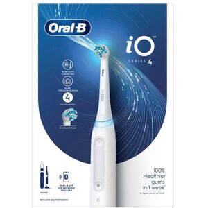 Oral B iO4 White Electric Rechargeable Toothbrush + Travel Case