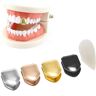 HKHBJS (Gold) Gold Plated Small Single Tooth Cap Gold Plated Hip Hop Teeth Grillz Caps