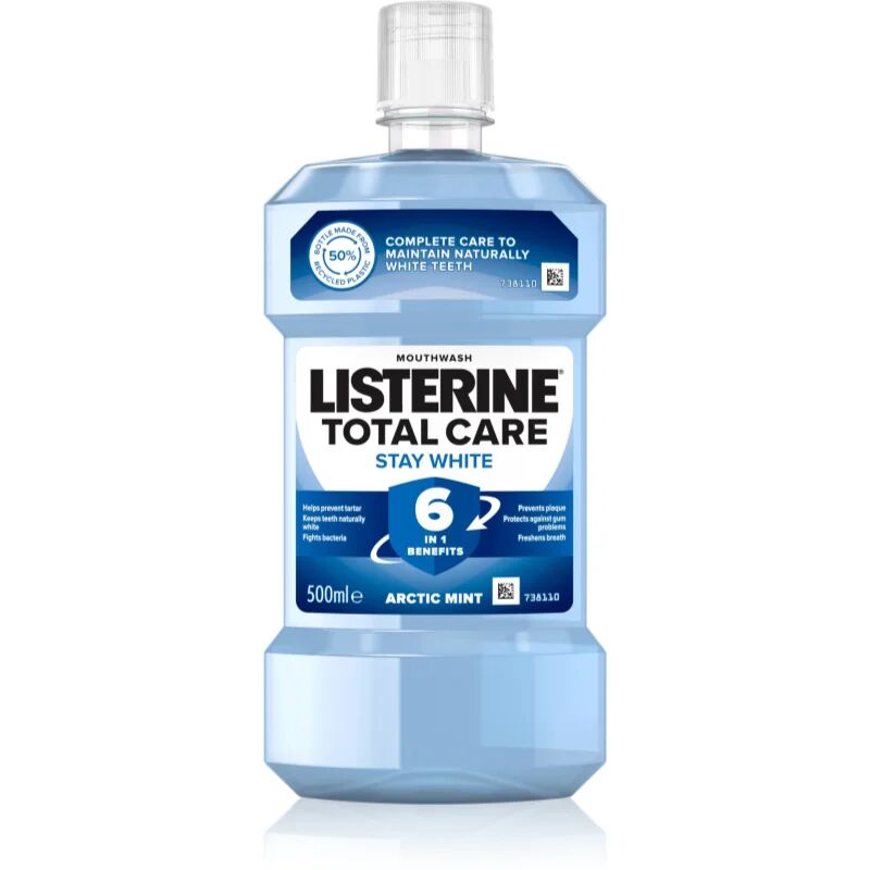 Listerine Stay White mouthwash with whitening effect flavour Arctic Mint 500 ml