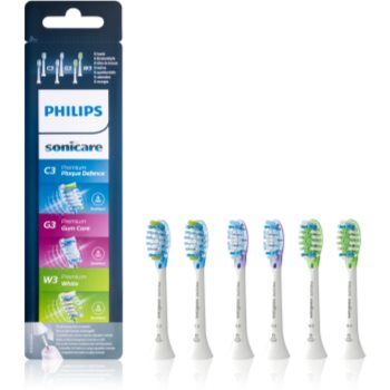 Philips Sonicare Premium Combination Standard Replacement Heads For Toothbrush 6 pc