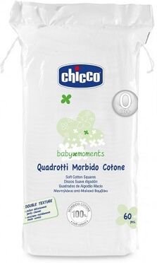 Chicco Baby Moments Quadrotti Morbido Cotone 60 Pezzi