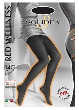 Solidea By Calzificio Pinelli Red Wellness 140 Opaque  Nero 3-Ml