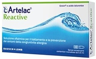 Bausch & Lomb Artelac Reactive Soluzione Oftalmica Per Il Trattamento Della Congiuntivite 20 Flaconi Monodose