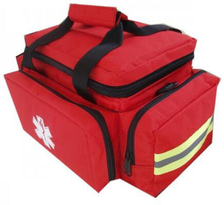 Vincal Borsa per emergenza in poliestere 600D Rosso - Imbottita, resitente, con tasche e divisorio - dim 44 x 26 x h 22 cm