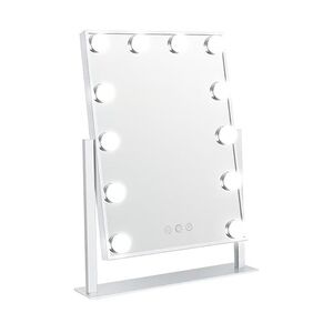 UNIQ UNIQ New York Mega – Schminkspiegel 12 LED-Lampenn – Weiß Kosmetikspiegel
