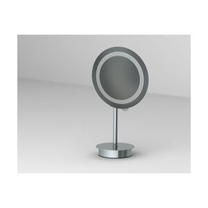 Primaster LED Stand-Kosmetikspiegel 5-fach Vergrößerung rund