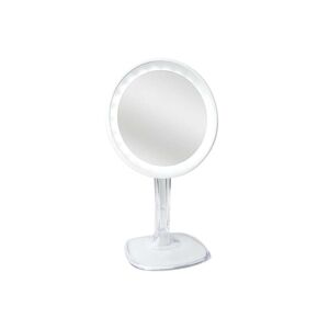 UNIQ HALO genopladelig LED makeup spejl med 10x forstørrelse - Hvid
