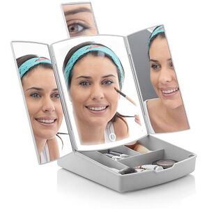 InnovaGoods 3-i-1 Makeup Spejl LED & Opbevaring-Spejl til Makeup-Makeup Bord