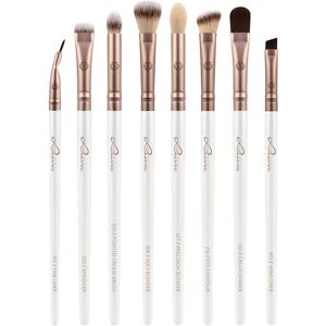 Luvia Cosmetics Brush Brush Set Prime Vegan All Eye Want Wing Liner + Cream Shader + Eye Contour + Pointed Crease Brush + Soft Blender + Precision Blender + Smudger + Fine Liner