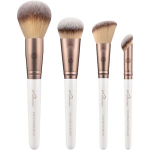 Luvia Cosmetics Brush Brush Set Prime Vegan Flawless Face Set Prime Concealer + Blush Brush + Angled Buffer + Powder Brush