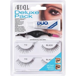 Ardell Øjne Øjenvipper Deluxe Pack 2 Pairs Of Lashes Nr. 110 + Adhesive + Lash Applicator