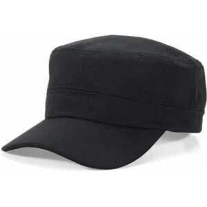 Sort Army Cap - Flad Army kasket Militær kasket sort black one size