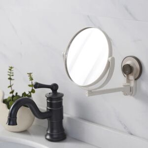 360° roterende selvklæbende badeværelsesmakeup Dobbeltsidet spejl