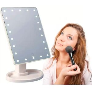 Satana Make-Up Spejl M/led Lys Og Touch Screen (Flere Farver) (Farve: Hvid)