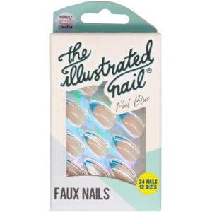 The Illustrated Nail Pool Blue Faux Nails